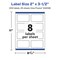 Avery Glossy White Rectangle Labels with Sure Feed, 2" x 3.5"